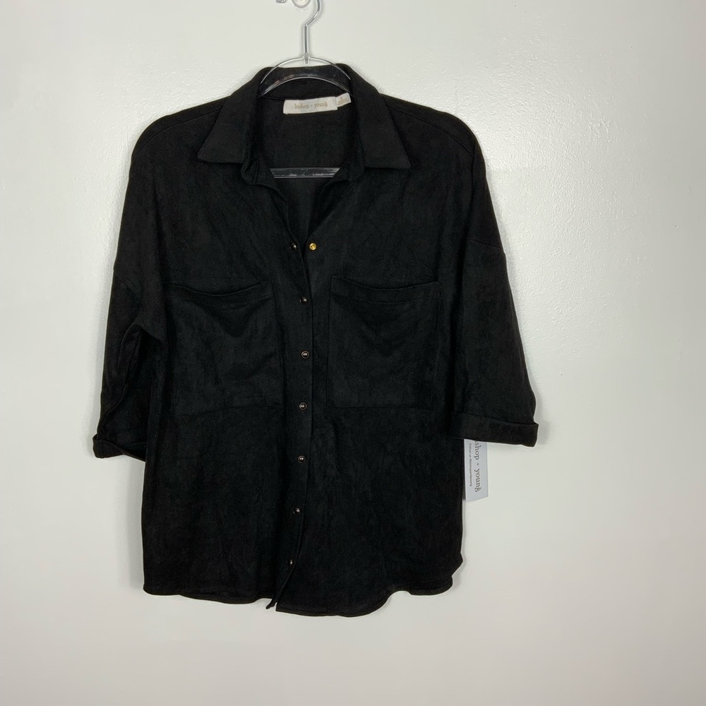 Bishop + Young Bella vegan leather shacket